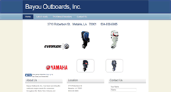 Desktop Screenshot of bayououtboards.com