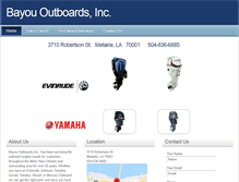 Tablet Screenshot of bayououtboards.com